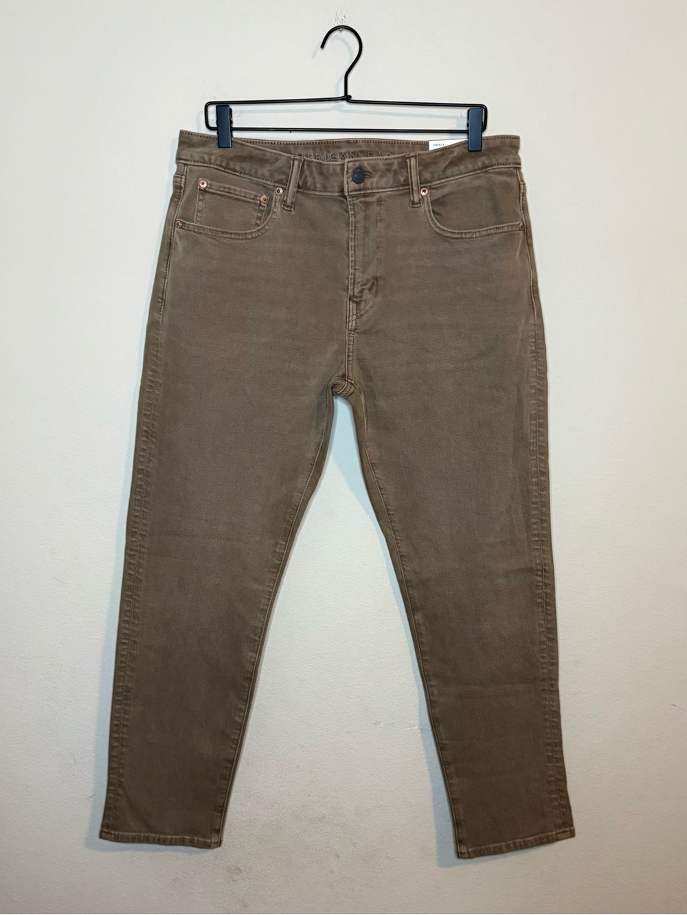 American Eagle Jeans Men's 33x30 Brown Athletic Fit Stretch Denim